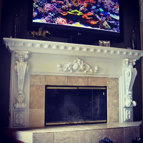 Add warmth and charm to your home with an artificial polyurethane fireplace Artificial polyurethane fireplaces are artificial fireplace models that are used for decorative purposes and provide a real fireplace look.