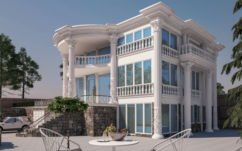 Villa exterior cladding models We share with you the latest villa exterior design and Villa exterior models we have done before. For detailed information, you can get detailed information by calling our sales and support team on our contact page.