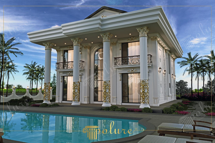 Unforgettable Details on Exterior of Classic Villa, Symbol of Luxury Classic villa exterior is the symbol of luxury and elegance Carefully designed reliefs in every detail, columns and windows add a unique charm to the exterior of the villa High quality materials, rich finishes and sophisticated color palette make the exterior look unforgettable. is an expression of luxury life by offering