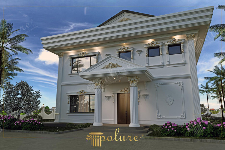 A Magnificent Architecture Wonder Luxury Classic Villa Exterior The luxury classic villa exterior is a fascinating architectural masterpiece Detailed decorations are equipped with exquisite reliefs and impressive columns This magnificent exterior is built with rich materials and meticulous craftsmanship Large windows high ceilings and aesthetic details add a prestigious atmosphere to the villa Luxury classic villa exterior is architecture with an artistic expression it is wonderful