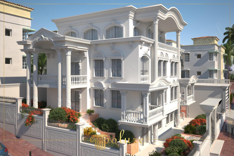 Feel Privileged, Catch Prestige with Luxury Classic Villa Exterior highlights the potential of luxury classic villa exterior to create a prestigious atmosphere Headboard exterior designs aim to add a privileged feel and prestige to luxury villas Magnificent architectural details elegant decorations eye-catching facade elements and carefully selected materials make these designs unique and prestigious Every detail is quality and elegance Represents Luxury classic villa exterior offers you a privileged lifestyle and makes you feel special This title is an inspiration for individuals seeking luxury and prestige and aims to capture the prestigious atmosphere of exterior designs