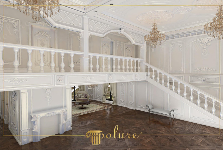 The Point Where Time Stands Still The Fascinating World of Classic Villas The visuals presented under the title The Point Where Time Stops, The Fascinating World of Classic Villas reflect the fascinating villas built by the Polure company in classical style. In these projects, traces of the past and today's modern techniques were brought together to create a point where time stopped. Designed with a perfect sense of aesthetics, the villas have a fascinating appearance with detailed decorations, reliefs and elegant architectural elements. Villa projects under the title of The Point Where Time Stands Still are a source of inspiration for those who want to experience the magic of classical style.