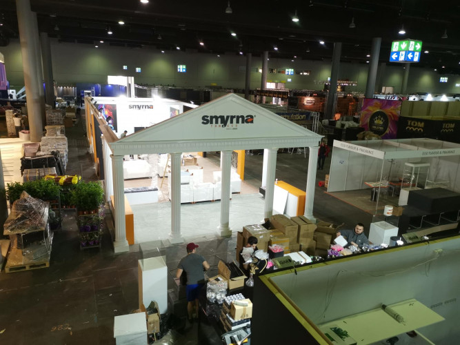 Exhibition stand arrangement ideas Now it is very nice to create fair stand designs with polyurethane products.