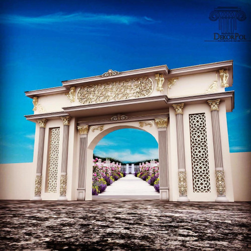 Creating a Dreamy Wedding: Transforming the Exterior Entrance with Decorative Sala Nunti Decorating Wedding Hall Entrance
Attractive ideas for front door decoration

The entrance of a wedding hall is the first thing that guests see and it sets the tone for the entire event. Therefore, it is important to create an attractive and welcoming ambiance right from the moment they step in. In this article, we will explore some creative ideas for decorating the entrance of a wedding hall.

1. Flower Arch: One of the most classic and elegant ways to decorate the entrance is by creating a flower arch. Use fresh flowers in the color scheme of the wedding and arrange them in a way that forms an arch over the entrance. This not only adds a touch of beauty but also creates a romantic atmosphere.

2. Balloon Tunnel: For a more playful and whimsical look, consider creating a balloon tunnel at the entrance. Use balloons in various colors and sizes to form a tunnel-like structure. This adds a fun element to the wedding and is sure to make guests smile as they enter.

3. Lighted Walkway: Illuminate the path leading to the entrance by placing small lights or lanterns on either side. This creates a warm and inviting atmosphere, especially for evening weddings. You can also incorporate fairy lights or string lights for a magical effect.

4. Personalized Signage: Add a personal touch to the entrance by displaying a customized sign with the couple's names or initials. This can be done using wooden boards, chalkboards, or even lighted marquee letters. It not only adds a unique element but also serves as a great photo opportunity for the guests.

5. Red Carpet: Create a grand entrance by laying down a red carpet leading to the wedding hall. This instantly adds a touch of glamour and sophistication to the event. Pair it with velvet ropes or floral arrangements on either side for an extra luxurious feel.

6. Drapes and Fabrics: Use flowing drapes or fabrics in the wedding colors to create an enchanting entrance. Hang them from the ceiling or use them to frame the doorway. This creates a soft and romantic ambiance, perfect for a dreamy wedding.

7. Mirror Décor: Place decorative mirrors or mirror panels on the walls surrounding the entrance. This not only adds a touch of elegance but also creates an illusion of a larger space. You can also use mirrors with ornate frames for a more vintage or glamorous look.

8. Greenery and Foliage: Incorporate lush greenery and foliage in the entrance decor. Use potted plants, hanging baskets, or even create a greenery wall. This adds a natural and refreshing element to the space, creating a welcoming atmosphere for the guests.

Remember, the entrance of a wedding hall is like a sneak peek into the magical celebration that awaits inside. By using these attractive decor ideas, you can create a captivating entrance that leaves a lasting impression on your guests.