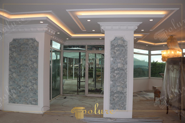 Beauty is hidden in the details Decorative plasterboard details add elegance and aesthetics to interior spaces. Standing out with their minimalist lines and various patterns, plasterboard plasterboard adds elegance to the ceilings and walls, enriching the atmosphere of the space. With its easy applicability and affordable cost, decorative plasterboard plasterboards offer an ideal way to update the design of your home or workplace quickly and impressively.