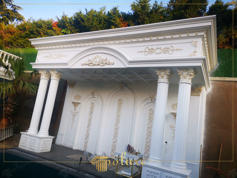 The Peak of Architectural Elegance: Polyurethane Decorations and Antique Touches