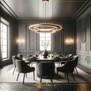 Dining Room Designs Decorated with Wall and Ceiling Moldings: An Aesthetic Meeting Point Dining rooms are the heart and gathering point of a home. This is a place where family and friends come together, chat and share special moments outsi