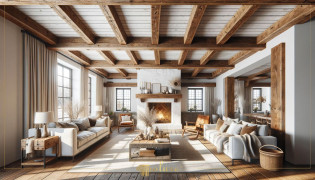 The Magic Touch of Rustic Areas Decoration with Polyurethane Beams and Log Rafters Rustic decoration is an art form that brings an authentic atmosphere to homes by bringing the warmth of natural textures and materials to interior spa
