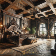 Nobility meets Wood: A Wonder of Rustic Design with Polyurethane Wooden Beams
