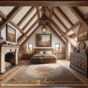 Reflection of Rustic Elegance: Historical Bedroom Decoration Enriched with Polyurethane Beams Rustic decor is a special interior style that evokes naturalness and the simple beauties of the past. Bringing this historical charm to modern homes b
