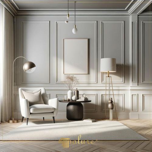 Use of Wall and Ceiling Moldings in the Living Room, Where Simplicity and Elegance Meet The living room is a special area where we relax and relax from the tiredness of daily life. The living room shown in the picture offers an elegant example of how the use of wall and ceiling moldings can be in perfect harmony with simple and stylish decoration. This area, dominated by neutral colors, reflects the uniqueness and elegance of modern simple life. Visual Compatibility of Wall and Ceiling Moldings Wall and ceiling laths highlight the architectural details of this living room, adding visual richness and depth. The fine lines and elegant patterns of the slats integrate with modern furniture and accessories, giving the space a sophisticated atmosphere. The details of the slats are carefully designed in this room designed on the basis of simplicity. Play of Color and Texture, processed and highlighted with elegance. The light color palette used in this living room helps the interior feel spacious and bright. The neutral tones of the wall and ceiling moldings come together with elegant furniture and offer a modern and timeless look. The wooden floor and soft floor that increases the warmth of the space Textured carpet creates a space of tranquility. Careful Selection of Lighting and Accessories. Minimalist lighting and decorative accessories support the overall aesthetic of the room. Floor lamps, vases on the tables and stylish side tables complement the simple beauty of the space, bringing together functionality and design. These elements complement the sophisticated framework offered by the wall and ceiling slats. It completes and adds an elegant touch to the space. Conclusion A Simple Living Room Design with Wall and Ceiling Moldings. The living room in this picture shows how wall and ceiling moldings can make a difference in a modern and minimalist space. With these design ideas, you can achieve a simple but impressive aesthetic when creating your own living room and You can give your space a timeless elegance