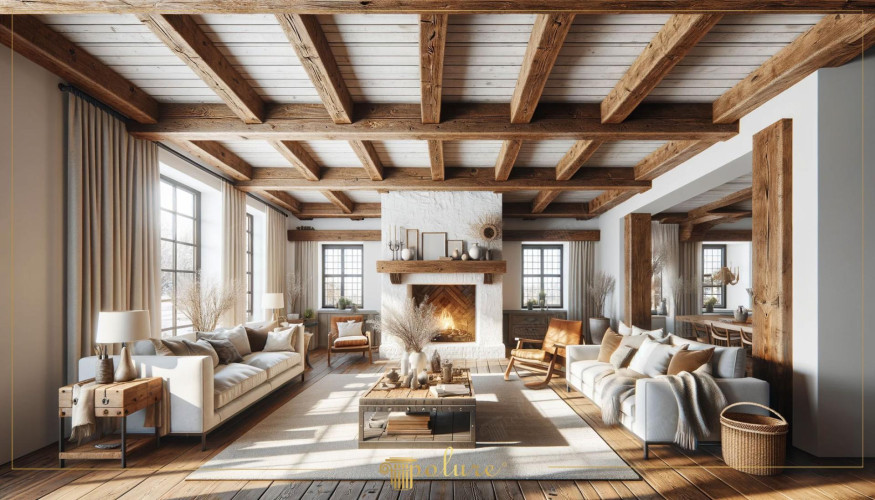 The Magic Touch of Rustic Areas Decoration with Polyurethane Beams and Log Rafters Rustic decoration is an art form that brings an authentic atmosphere to homes by bringing the warmth of natural textures and materials to interior spaces. Polyurethane beams and log rafters have an important place in the contemporary applications of this style. While these materials add a timeless aesthetic to the spaces with their solid and natural appearance, they are also practical solutions with their ease of maintenance and longevity. This article will discuss the most effective ways to create a rustic decoration enhanced with polyurethane beams and log rafters. You will be inspired by the ideas of transforming every corner of your home into a warm and inviting space with these lightweight alternatives that replace heavy wooden beams
