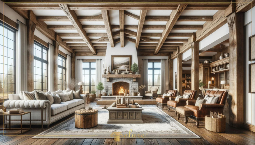 Harmony of Modern Rustic Decoration Polyurethane Beams and Log Rafters While rustic decoration brings natural beauty and a feeling of warmth to our homes, polyurethane beams and log rafters bring this style with a modern transformation. These spaces, decorated with high ceilings and large windows, capture the classic rustic look in a more modern and sustainable way, thanks to the lightness and flexibility of polyurethane materials. This article is about polyurethane beams and logs. It examines what kind of comfort and aesthetics rustic spaces created with rafters provide. With rich textures, natural tones and elegant furniture selections, this style will transform your home into a stylish and intimate getaway.