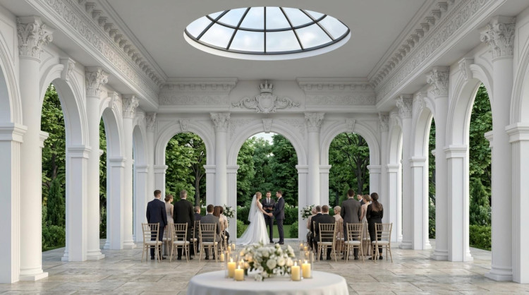 Tokat Gurme wedding hall exterior decoration In the Tokat Gürme Wedding Hall project we modeled the halls architectural design in 3D prepared high-quality renderings and produced all polyurethane decorative products used in the project in our own facilities We managed the design and production process end-to-end offering aesthetic durable and custom-sized solutions