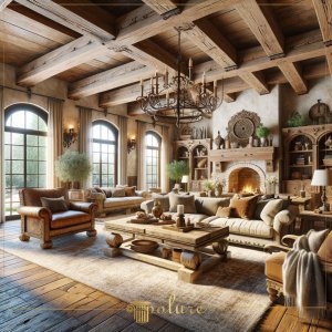 Rustic living room decoration - Examples of rustic living room decoration models <p>Rustic living room decoration is an art form that brings natural beauty and historical texture to modern living spaces. Discover how you can integrate the warmth and naturalness of rustic style into your living room by using polyurethane beams, rafters, logs, cart wheels and imitation wood panels.</p><h4> Rustic Atmosphere with Polyurethane Beams</h4><p> By decorating the ceiling of your living room with polyurethane beams, you can give it an aesthetic appearance and add depth to the space. Polyurethane beams offer weight and cost advantages while mimicking the warmth and texture of real wood.</p><h4> The Elegance of Polyurethane Rafters</h4><p> Polyurethane rafters are an easy way to create a rustic and stylish atmosphere when used on the ceiling of your living room. These materials adapt to any living room size and design, thanks to their durability and lightness.</p><h4> Natural Touches with Polyurethane Logs</h4><p> Polyurethane logs are a great option to add a natural touch to your living room decoration. These materials mimic the natural beauty of wooden logs while offering an easy-to-maintain and long-lasting alternative.</p><h4> Historical Beauty with Horse Carriage Wheels</h4><p> You can add an authentic historical touch to your rustic decoration by using horse carriage wheels in your living room. These unique pieces add character and a conversation starter to your living room when used as wall hangings or coffee tables.</p><h4> A Warm Environment with Wood Imitation Panels</h4><p> Faux wood panels are an economical and practical way to create a warm and inviting atmosphere in your living room. Made from polyurethane material, these panels offer the appearance and texture of natural wood and are easy to install and maintain.</p>